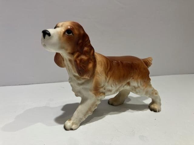 Vintage 1950 Lefton English Cocker Spaniel Hunting Dog Figurine E-3302