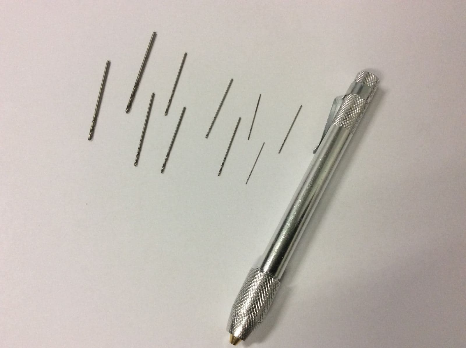 Standard Drill Torch Tip set, Pocket clip and 12 bits