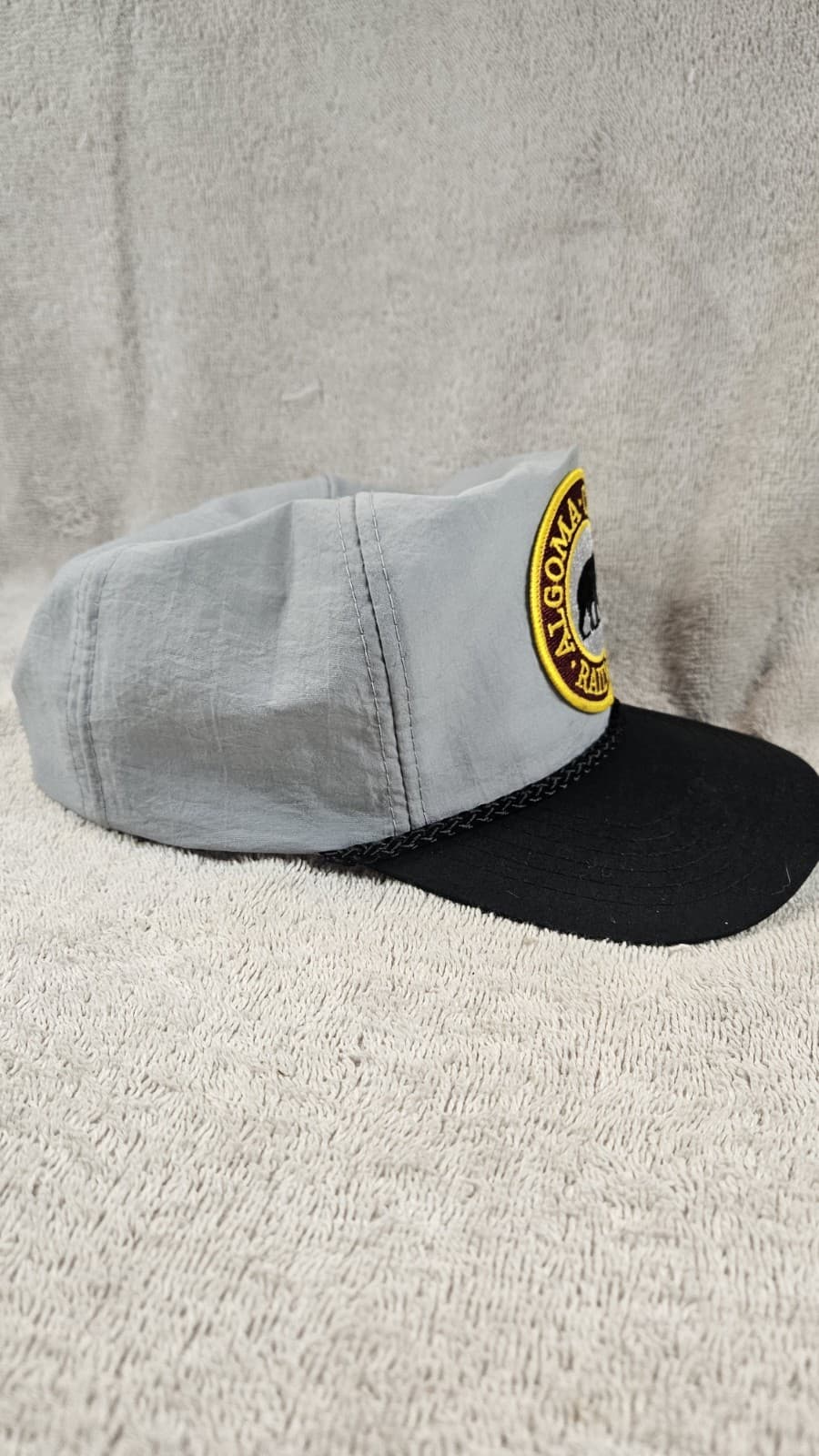 Algoma Central Railway Snapback Trucker Hat Rope Canada Train Route Bear SEE PIC 3