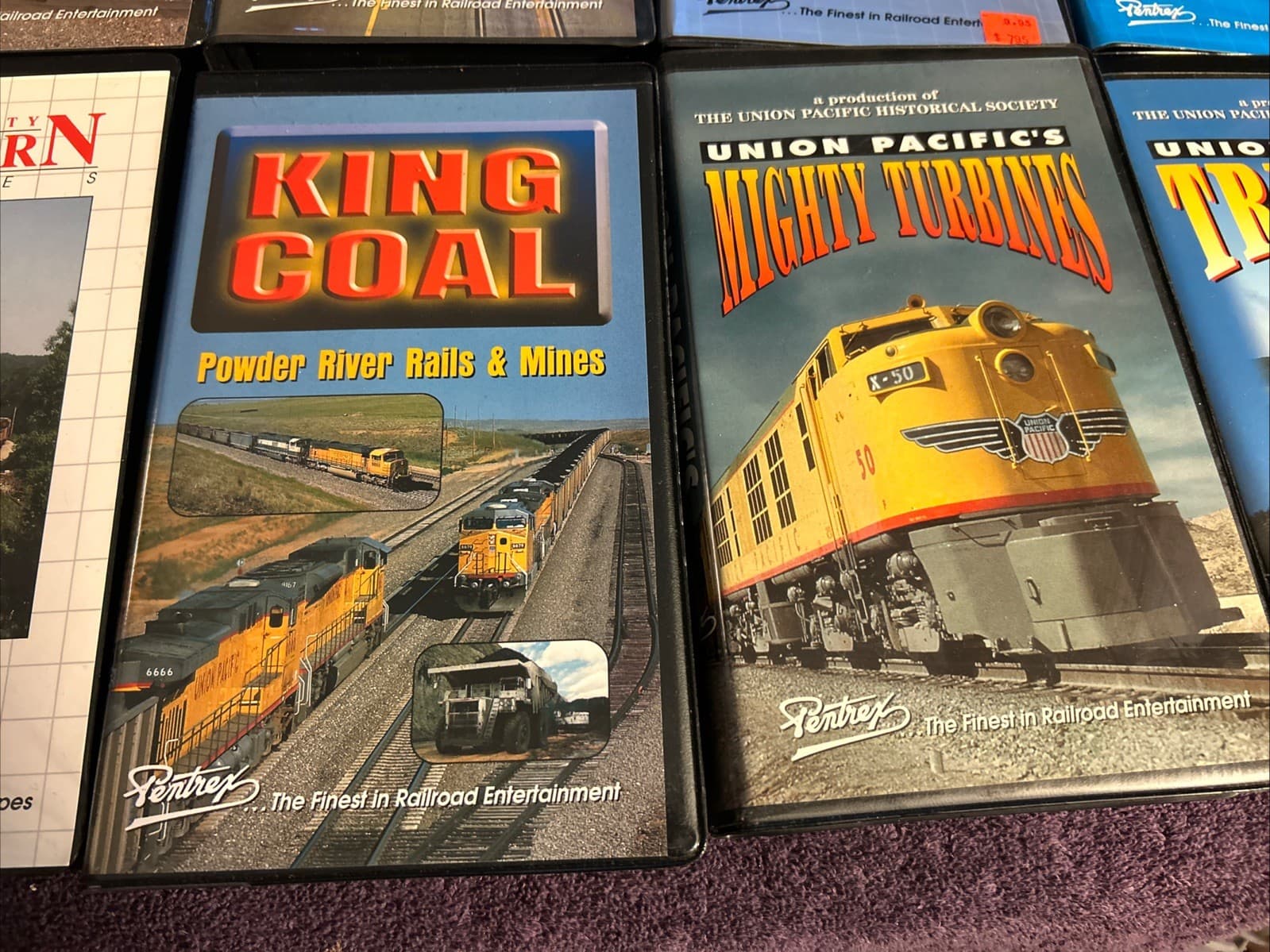 Lot Of 10 Railroad Train VHS Tapes Pentrex Vintage Different Titles Lot A 5