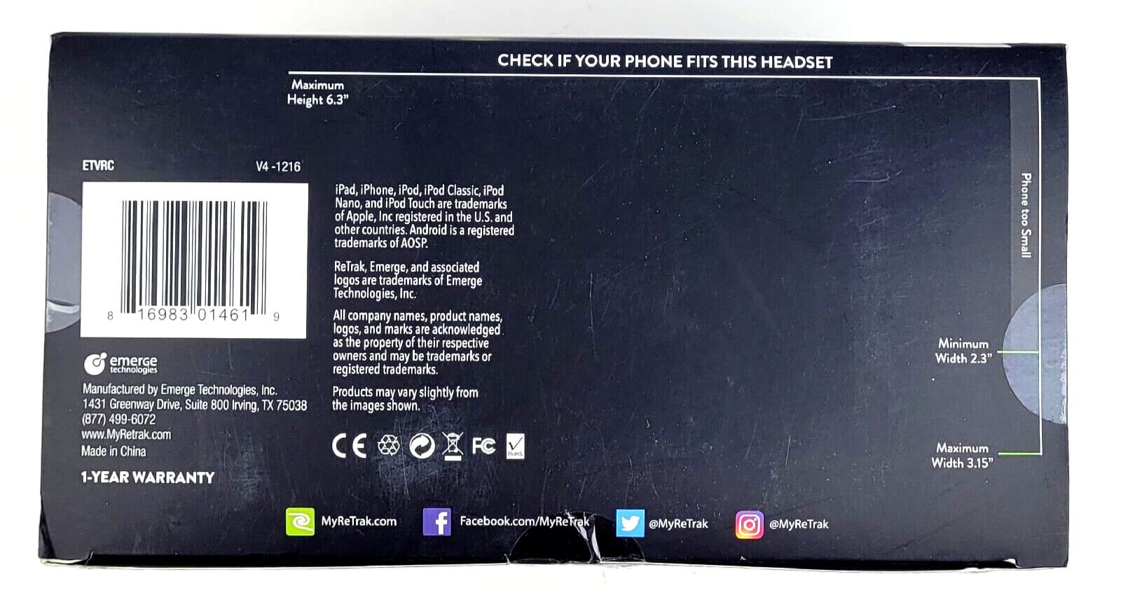 NEW Virtual Reality 3D Headset And Bluetooth Controller ReTrak  Utopia 360 KM 4