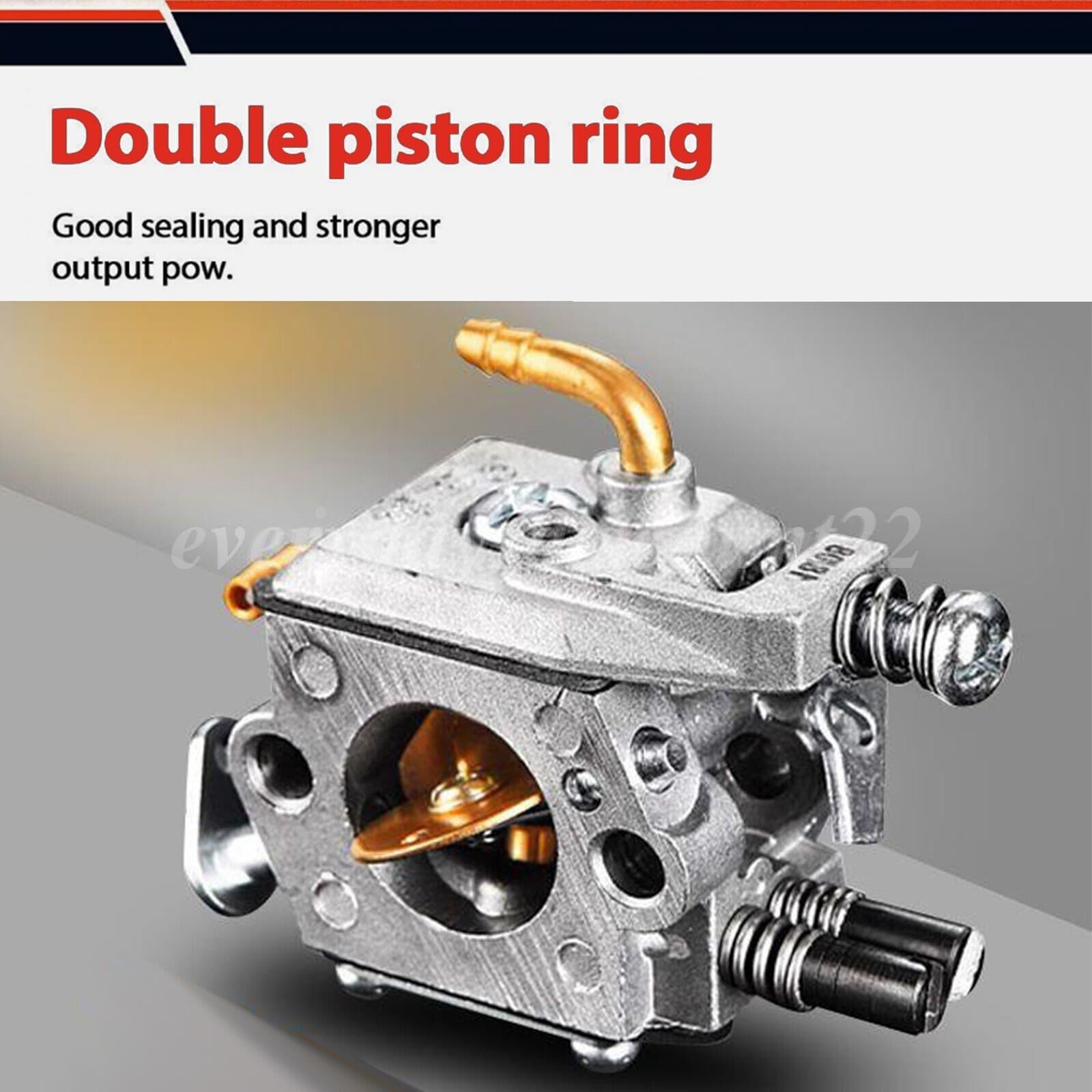 25.4cc Gas Top Handle Chainsaw with 12'' Bar Chain 2-Stroke Engine Cut Tree Wood 3