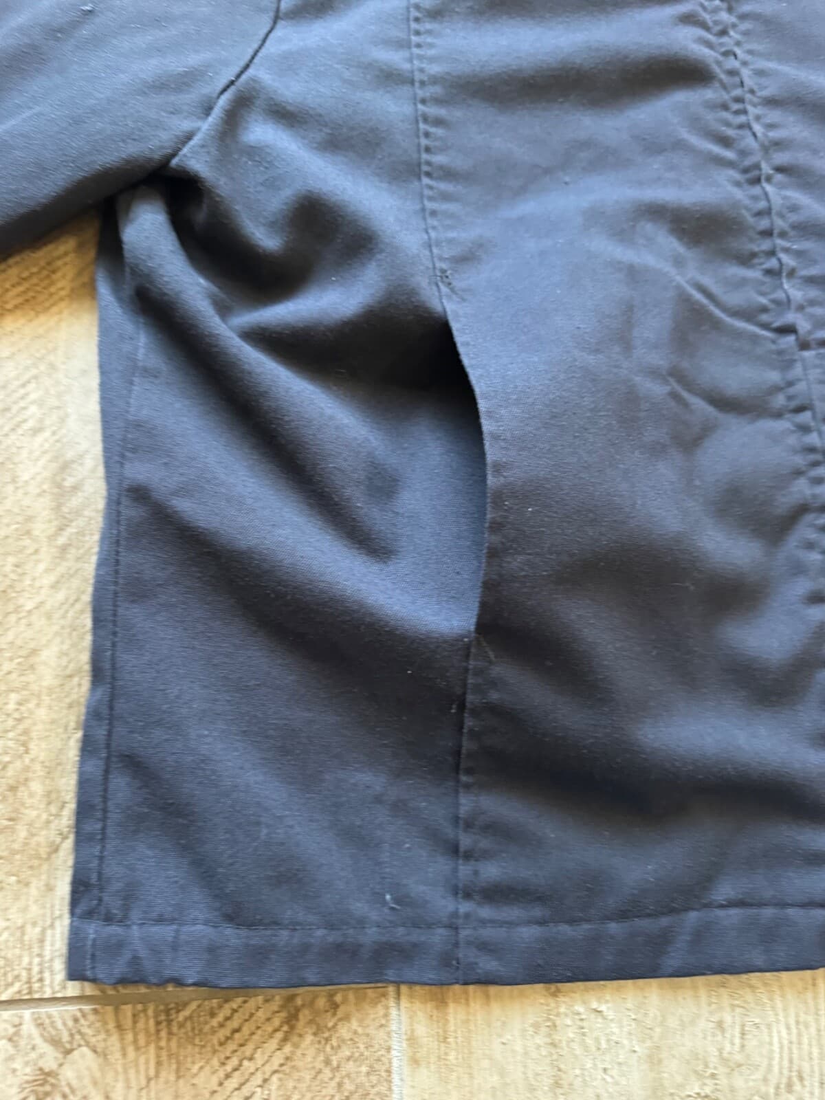 VINTAGE SUNNYSIDE FIRE DEPT WORK BLUE JACKET WITH TALON ZIPPER-MEN'S 46 6