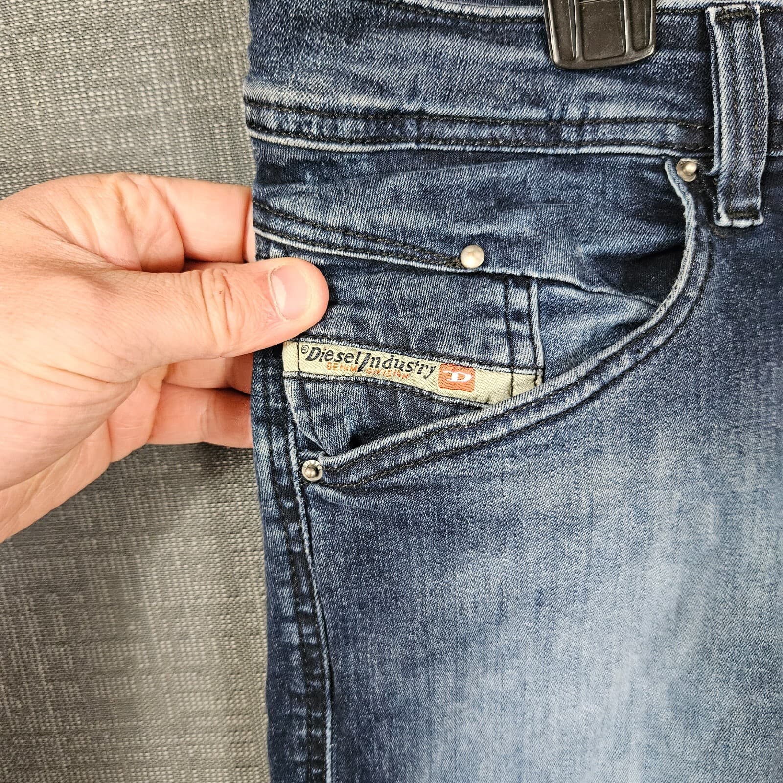 Diesel Jeans Youth Boys Size 14Y Blue Denim Belther-J Regular Slim Tapered 3