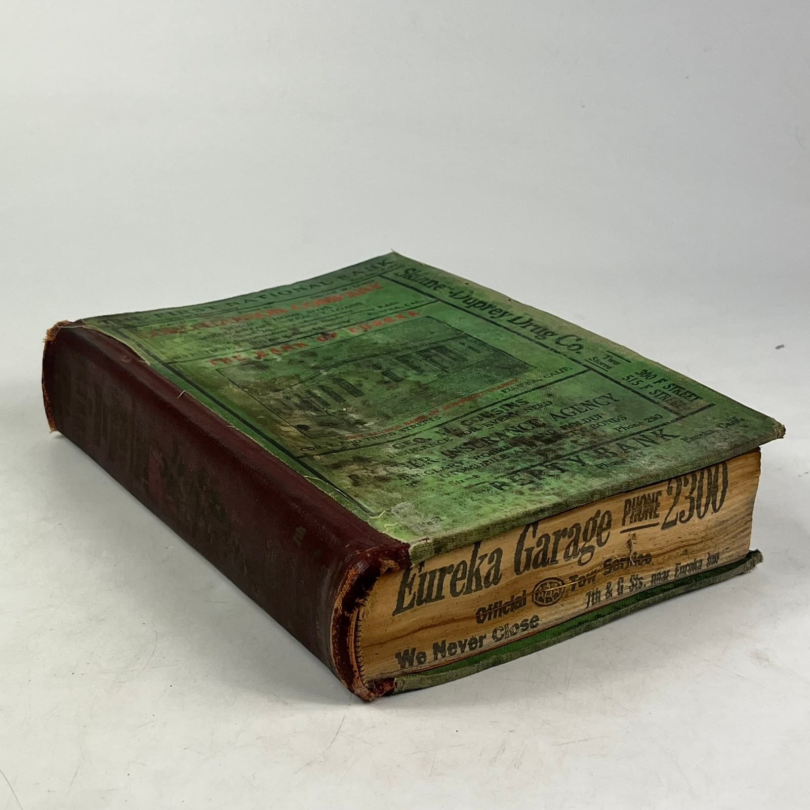 1926 Eureka Humboldt County CA City Directory POOR Ancestry Genealogy Antique 2