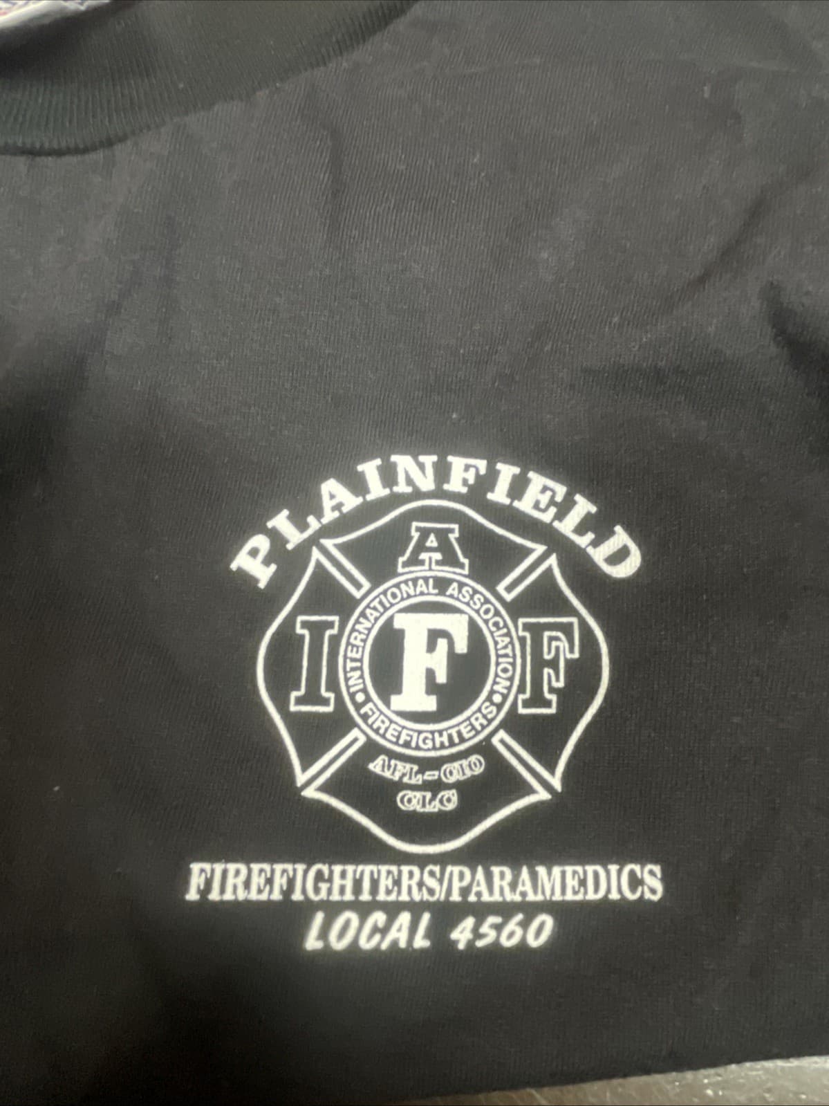 Plainfield IL Illinois Fire Department IAFF 4560 Long Sleeve T Shirt XL 4