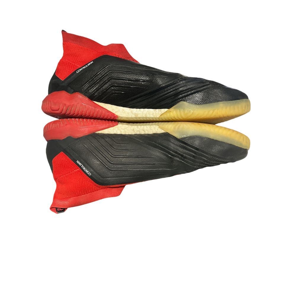 Adidas Predator 18 Shoes Laceless Control Skin Red Black 5