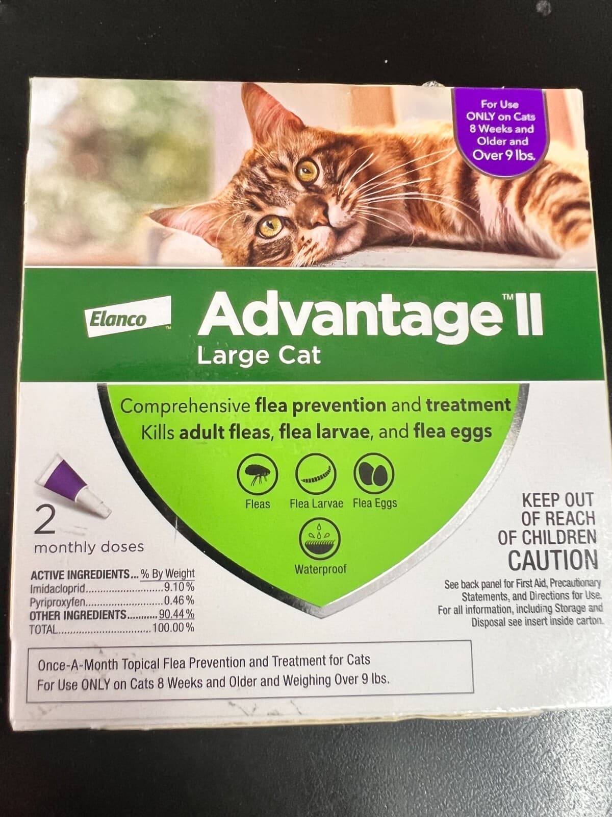 Advantage II Flea Treatment for Large Cats over 9 Lbs 2 Pack 2512 4