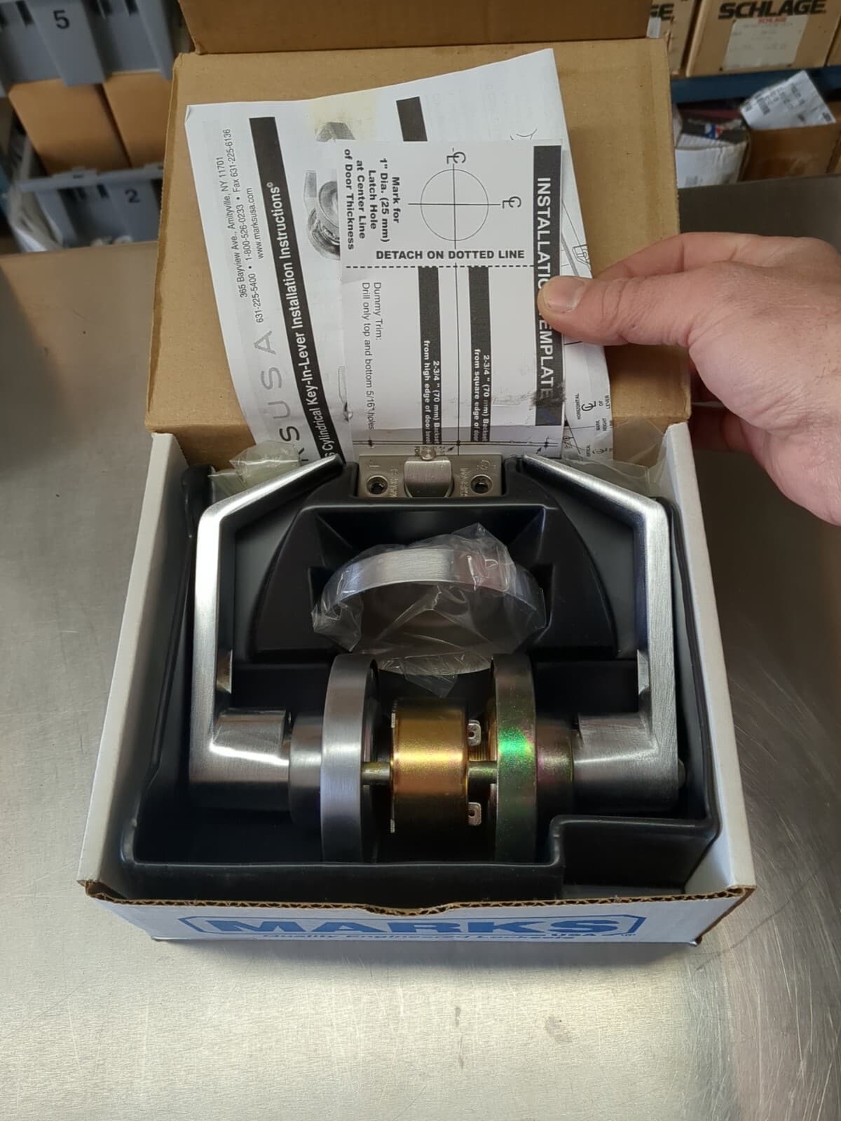 Marks 175RAB/26D Survivor Grade 2 Cylindrical Lever Lock ENTRANCE 2-3/4”BS SFIC