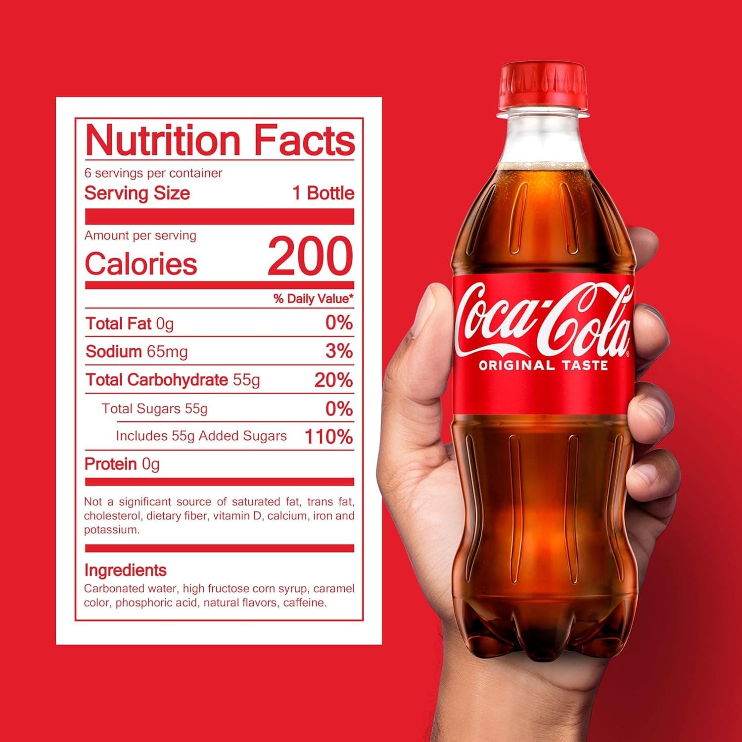 Coca-Cola Soda Soft Drinks, 16.9 fl oz Bottles, 6 Pack 2