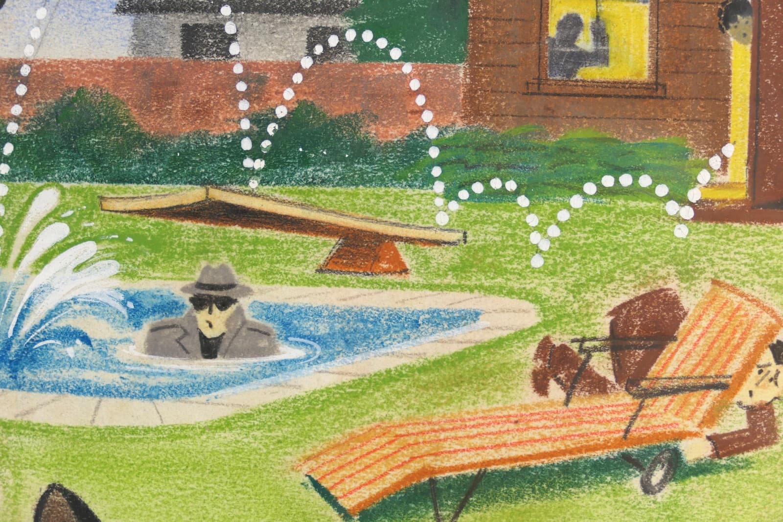 [Disney]"That Darn Cat" Original 1965 Poster Concept Art 4