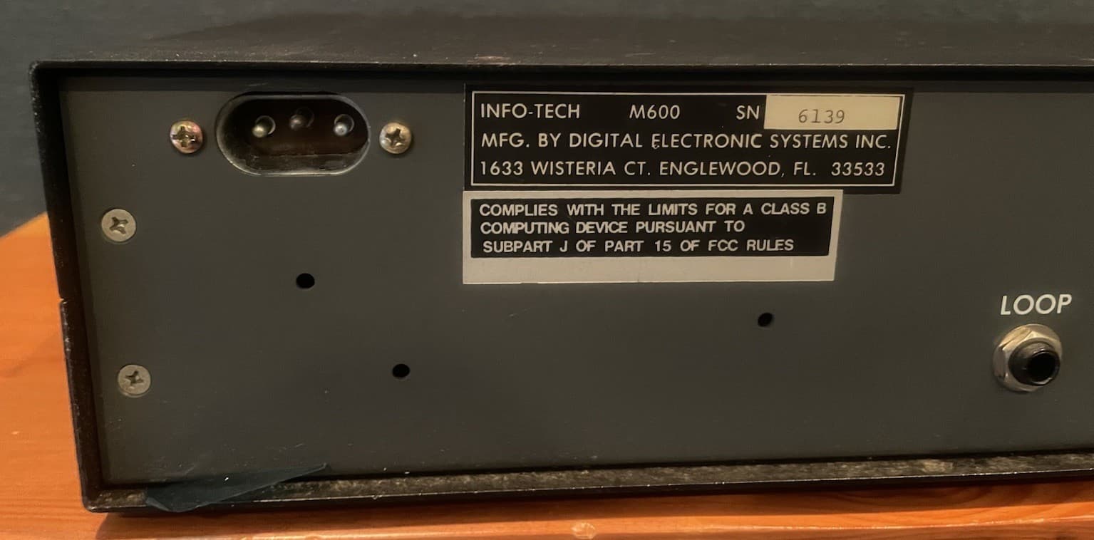 Powers On Info-Tech M-500 Multi-Mode Code Receiver HAM Radio Morse Code Infotech 5