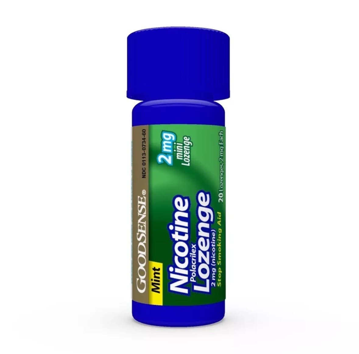 GoodSense Mini Nicotine Lozenge•2 mg•Mint•20 Pieces•(1 Tube 20ct) Exp 11/24 5
