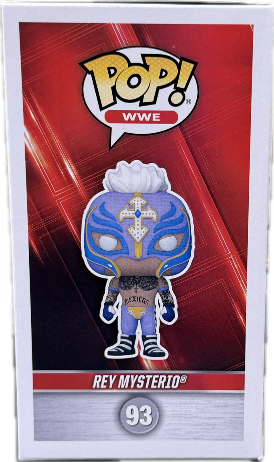 Rey Mysterio Signed Autographed Funko POP Figure #93 JSA Authenticated Red 4