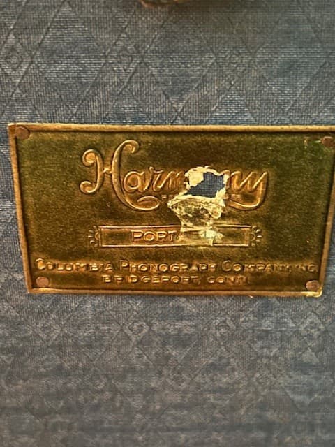 Antique Harmony Portable Phonograph Made by Columbia Phonograph - untested 4