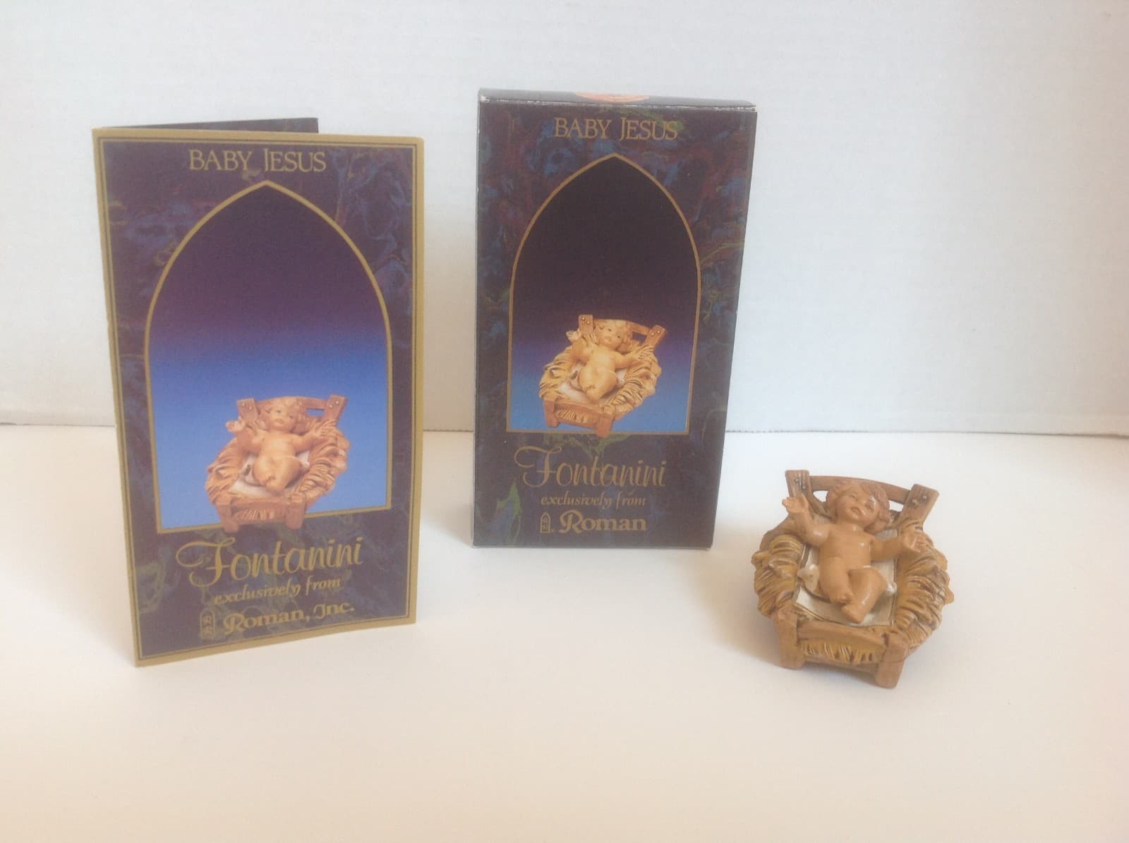 Fontanini 5" BABY JESUS Village Nativity Figure w Box & Pamphlet  ITALY ~ VGC