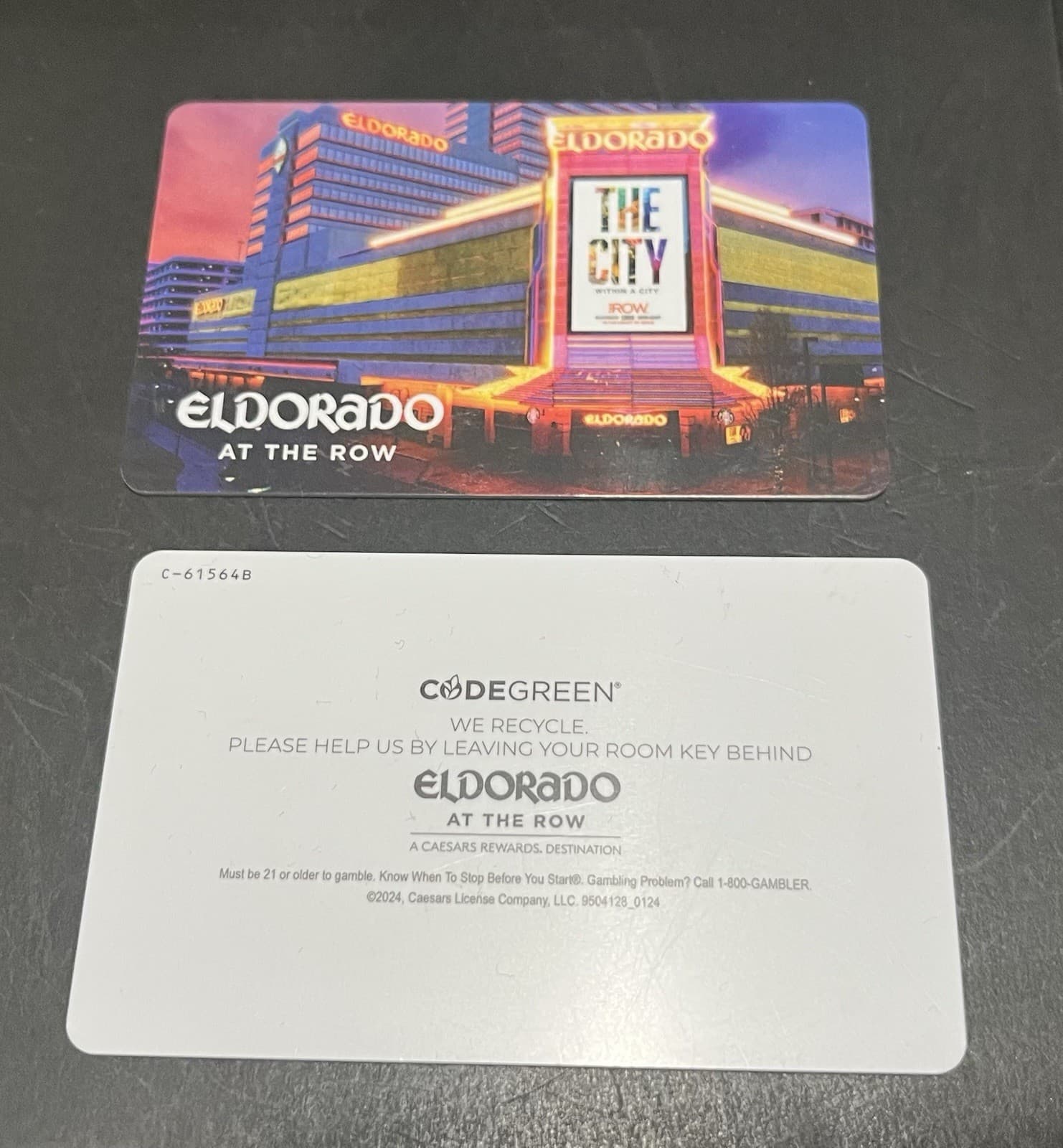 El Dorado at the Row Casino Reno NV Hotel Room Key Card Issued May 2025