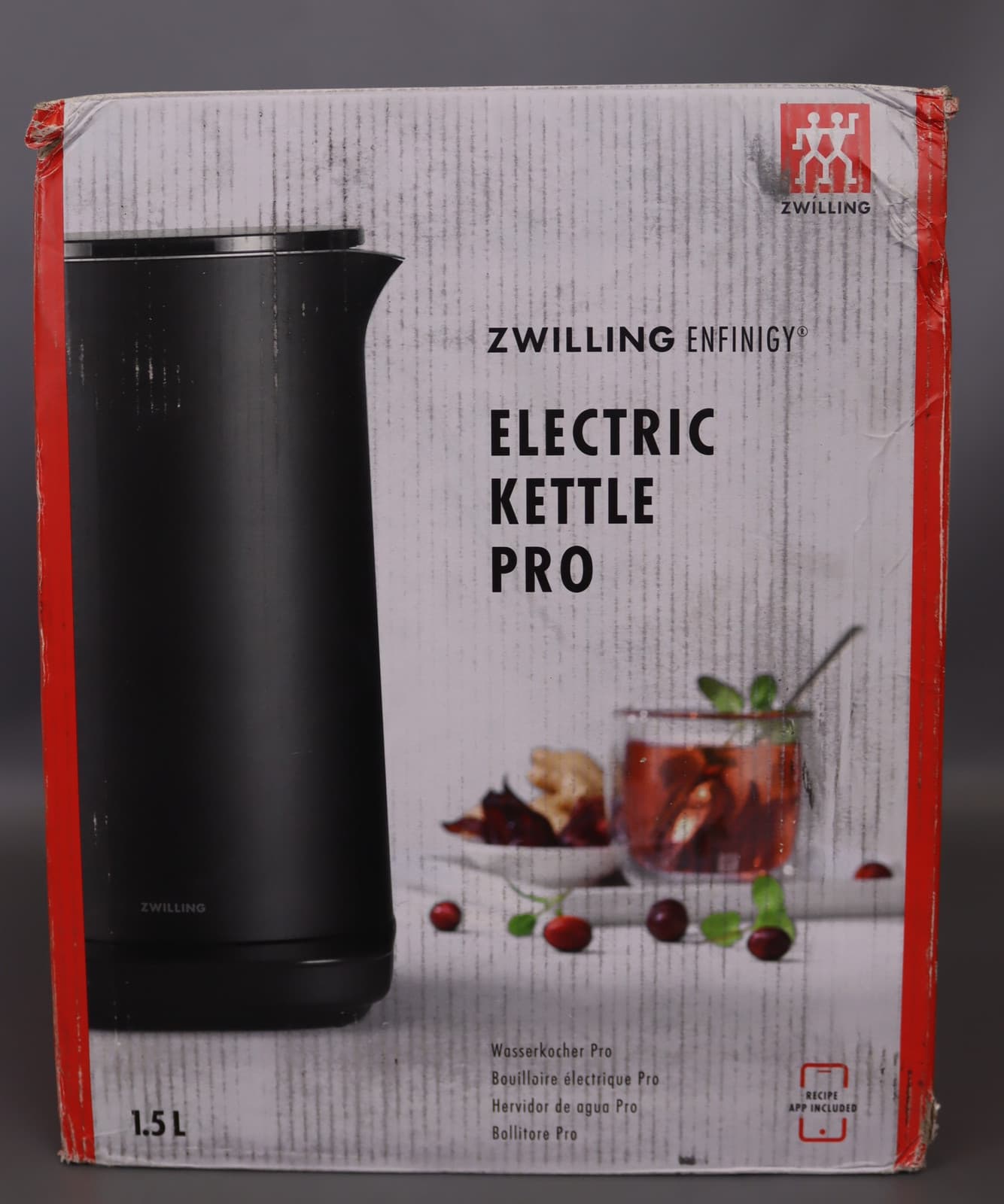 ZWILLING Enfinigy Cool Touch 1.5-Liter Electric Kettle Pro, Cordless Tea 4
