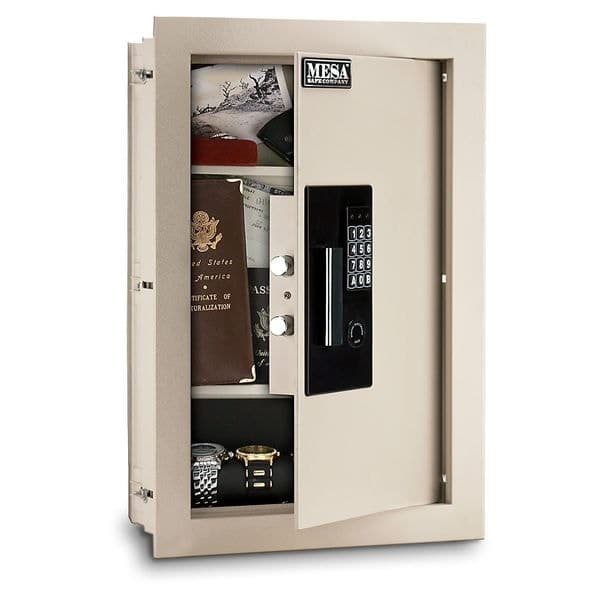 Mesa Safe Co Maws2113e 0.3 - 0.7 Cu Ft Adjustable Wall Safe W/ Electronic Lock, 2