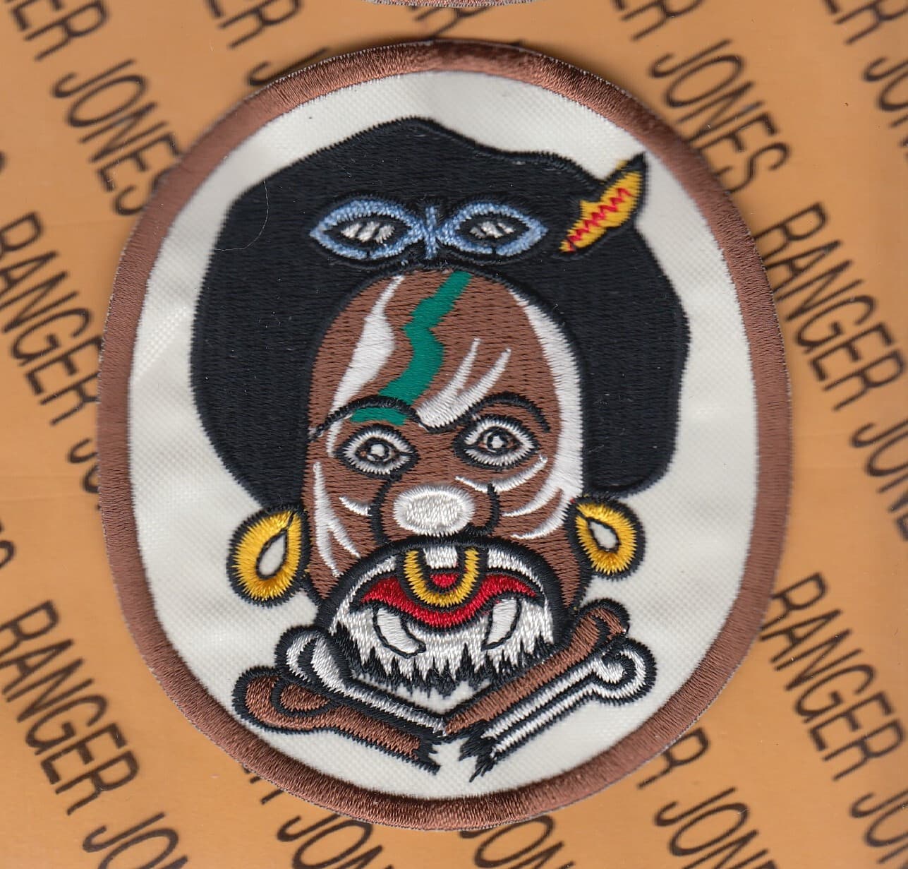 USAF Air Force 80th Fighter Sq FS HEADHUNTERS 3.75" patch c/e B