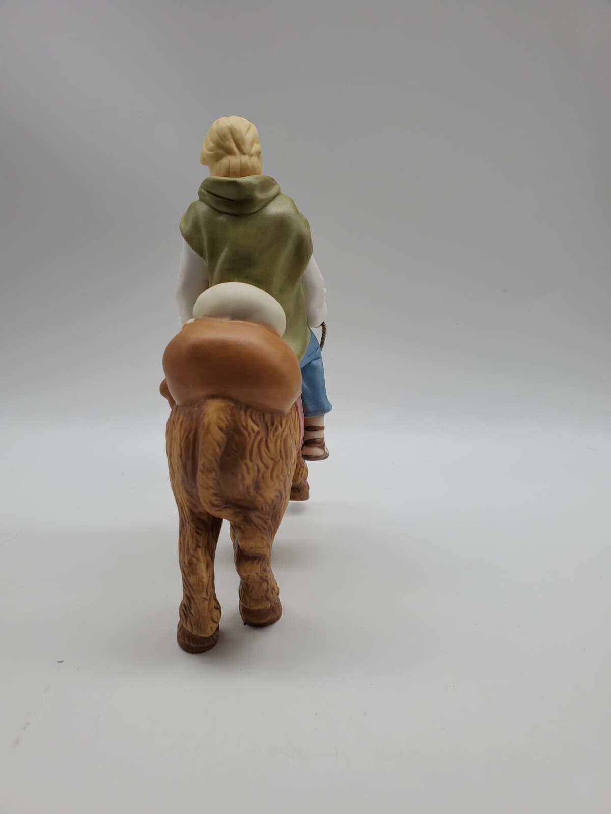 Rare 2003 Kincaid Nativity- Follow Yonder Star Boy On Donkey & Faithful Cow 3