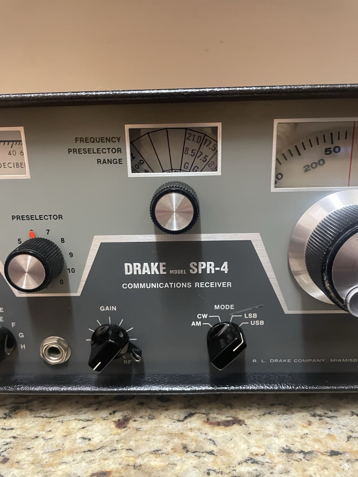 Drake Early SPR-4 Communications Receiver SN 4319 Excellent Light Use 2