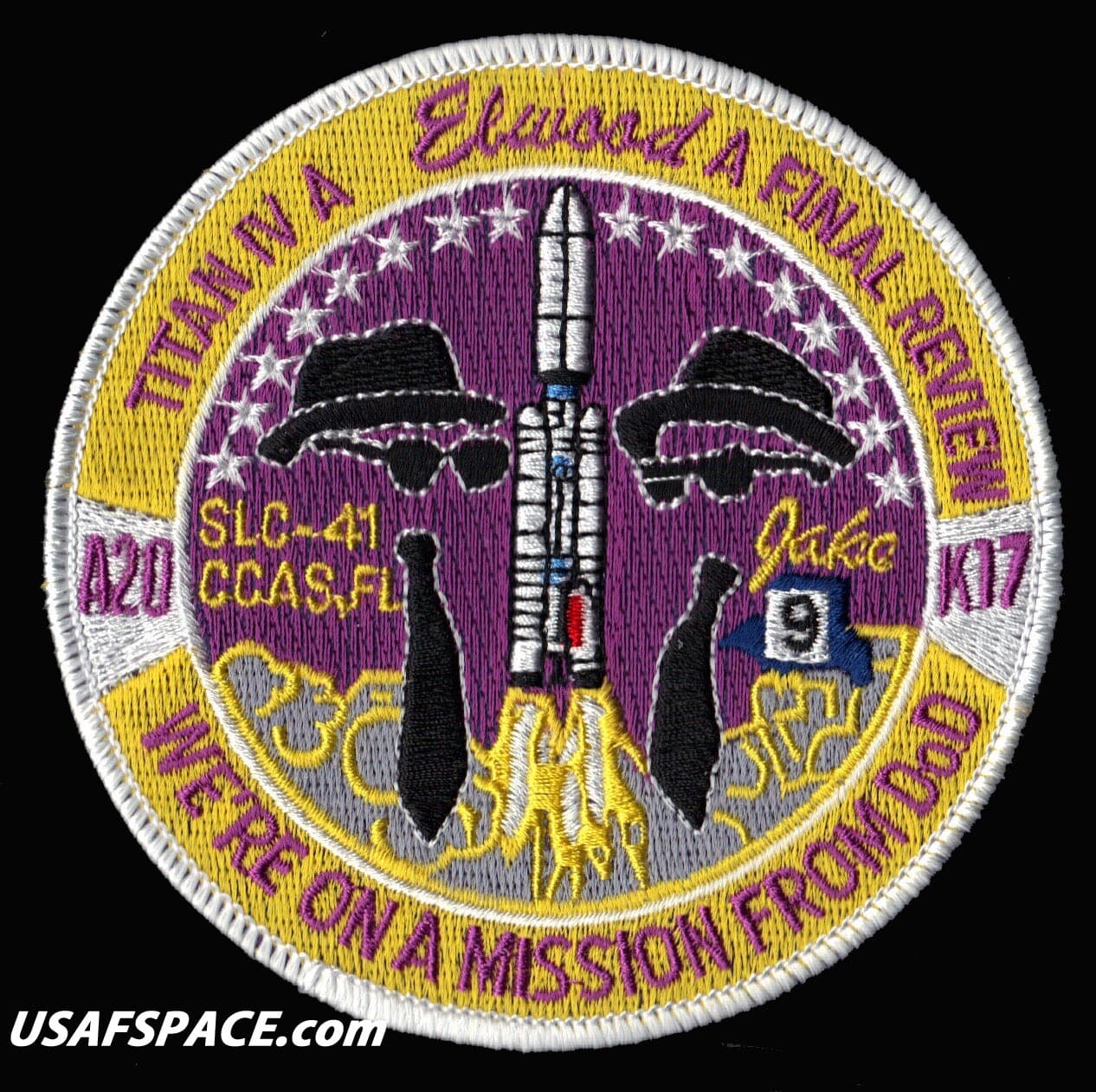 NROL-7 -TITAN IV A - ELWOOD A20 - K17 DOD NRO USAF CLASSIFIED SATELLITE PATCH
