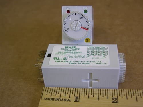 NAIS S1DX-A4C30S-DC24V Power-On Delay 4 Form C Type 24VDC High Precision Timer