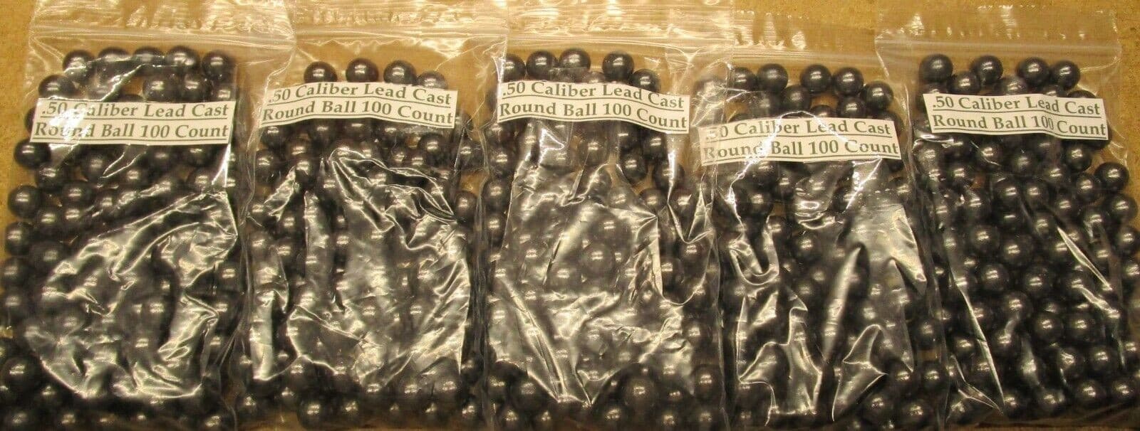 Cast Lead Round Balls .495 Diameter 178 Grains each 100 per order 2