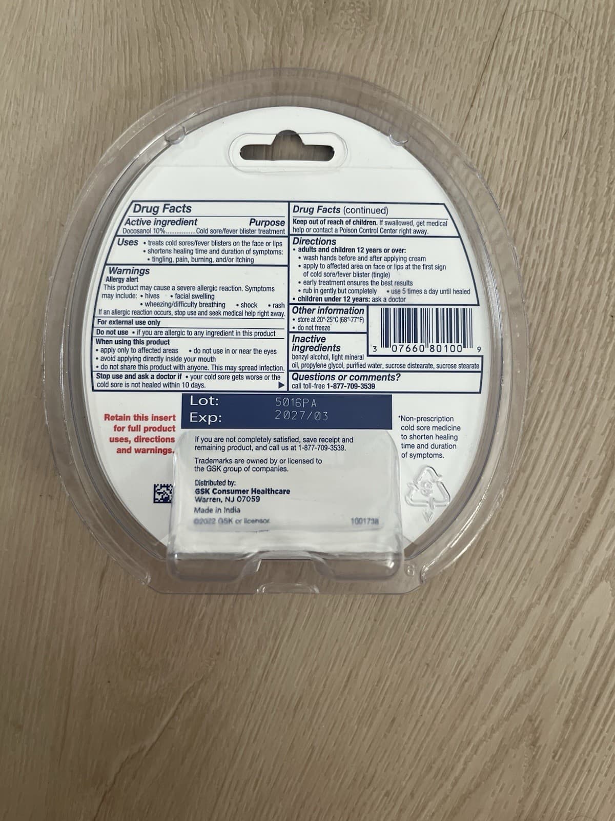 New Sealed Abreva Cold Sore/Fever Blister Treatment 2