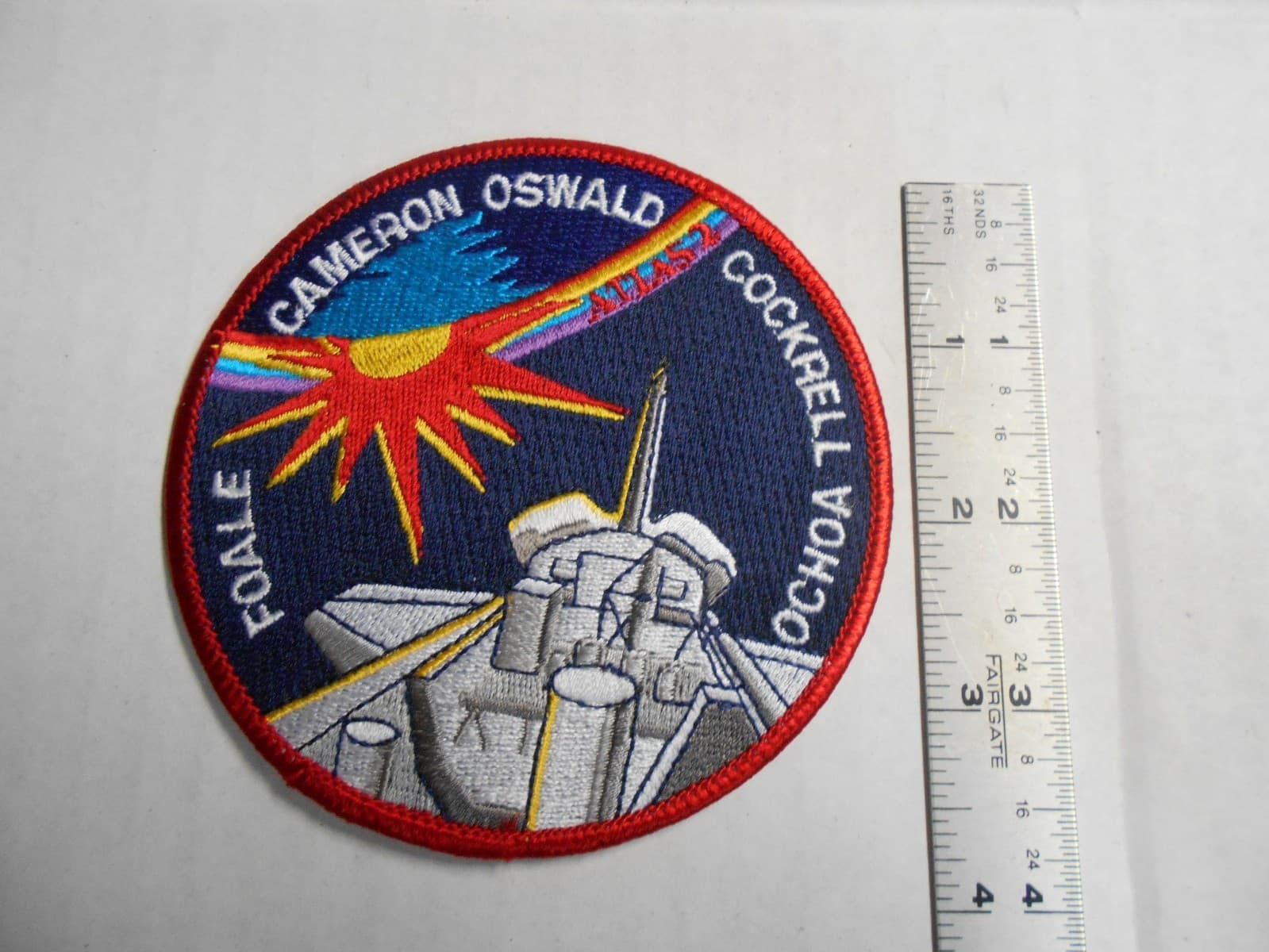 NASA STS-56 Discovery Space Shuttle Mission Embroidered Kennedy Space Patch 4"  2