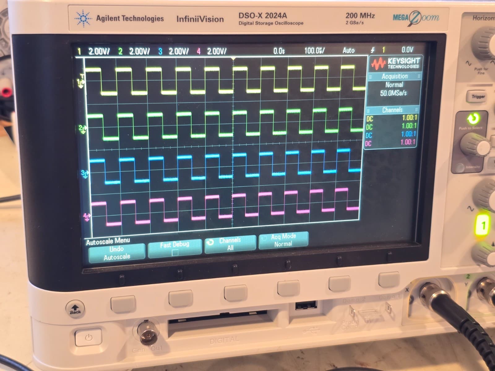 Agilent DSOX2024A Digital Storage Oscilloscope 200MHz 4GSa/s 4 Channel #4 4