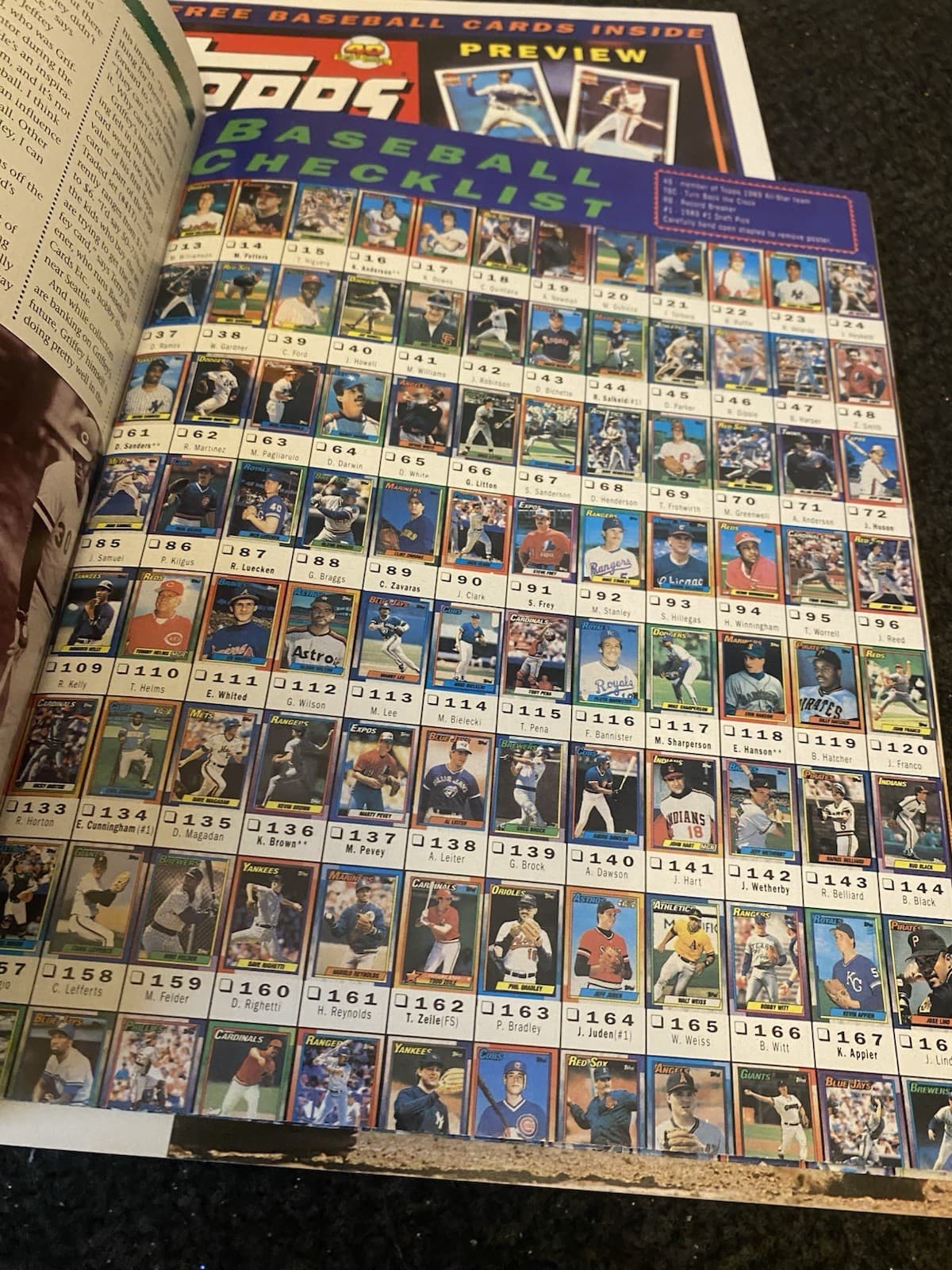 TOPPS MAGAZINES PREMIER WINTER 1990/SPRING 1990/WINTER 1991- ALL +BASEBALL CARDS 6
