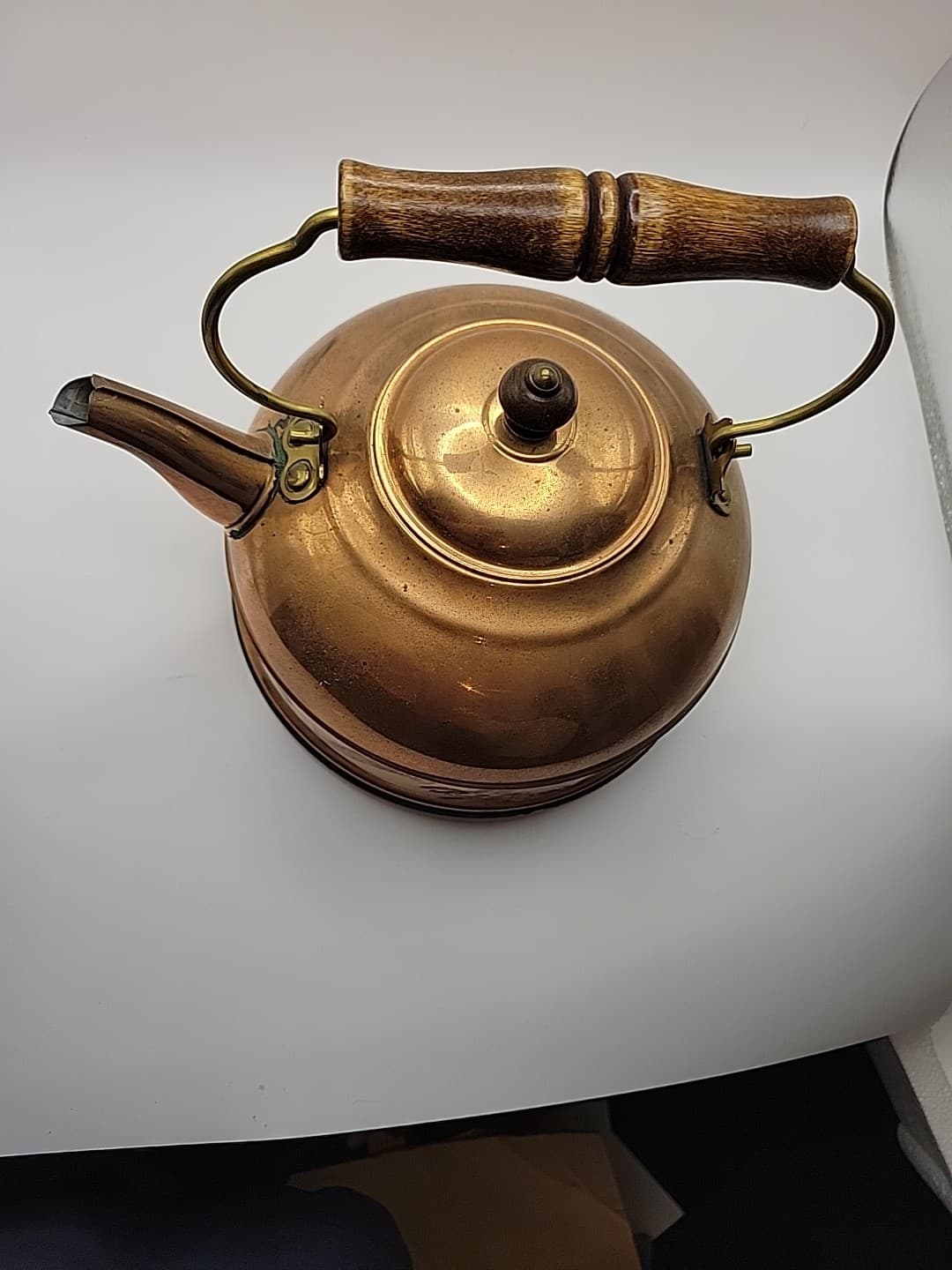Revere Ware 2qt Colonial Tea Kettle Solid Copper NIB Vintage Perfect Condition 4