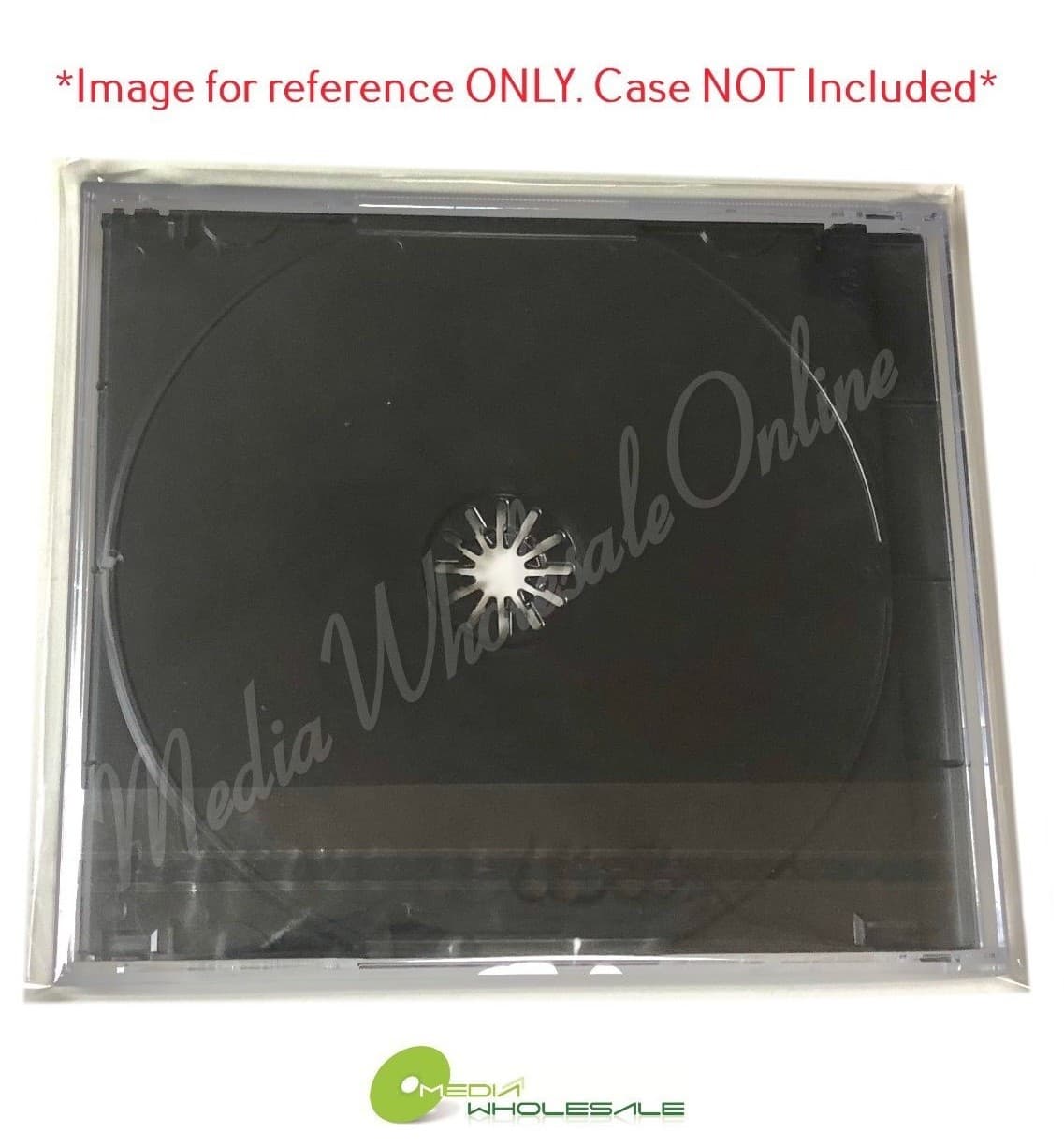 100 PREMIUM Resealable OPP Plastic Bag Wrap for 10.4mm Standard CD Jewel Case  2