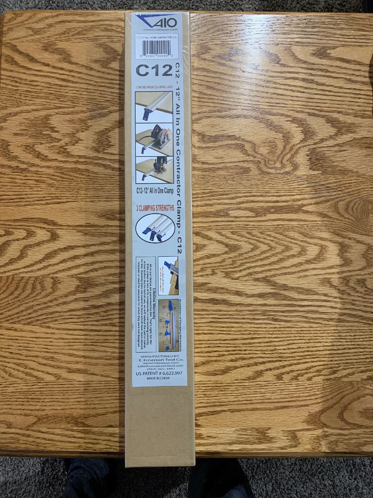 E. Emerson Tool Co. C12 12-Inch All-In-One Straight Edge Clamping Tool Guide