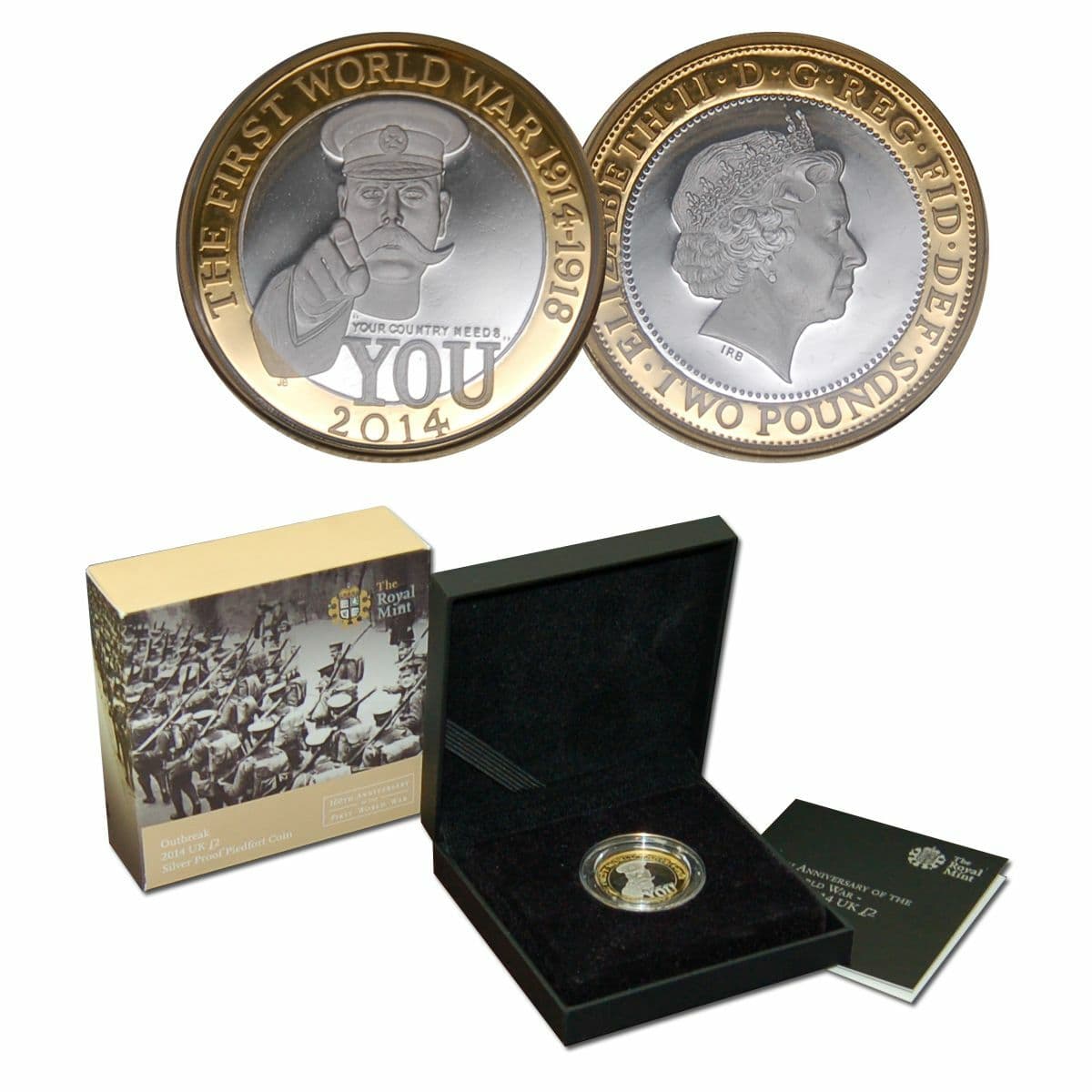 100th Anniversary of the First World War - Outbreak 2014 UK £2 coin