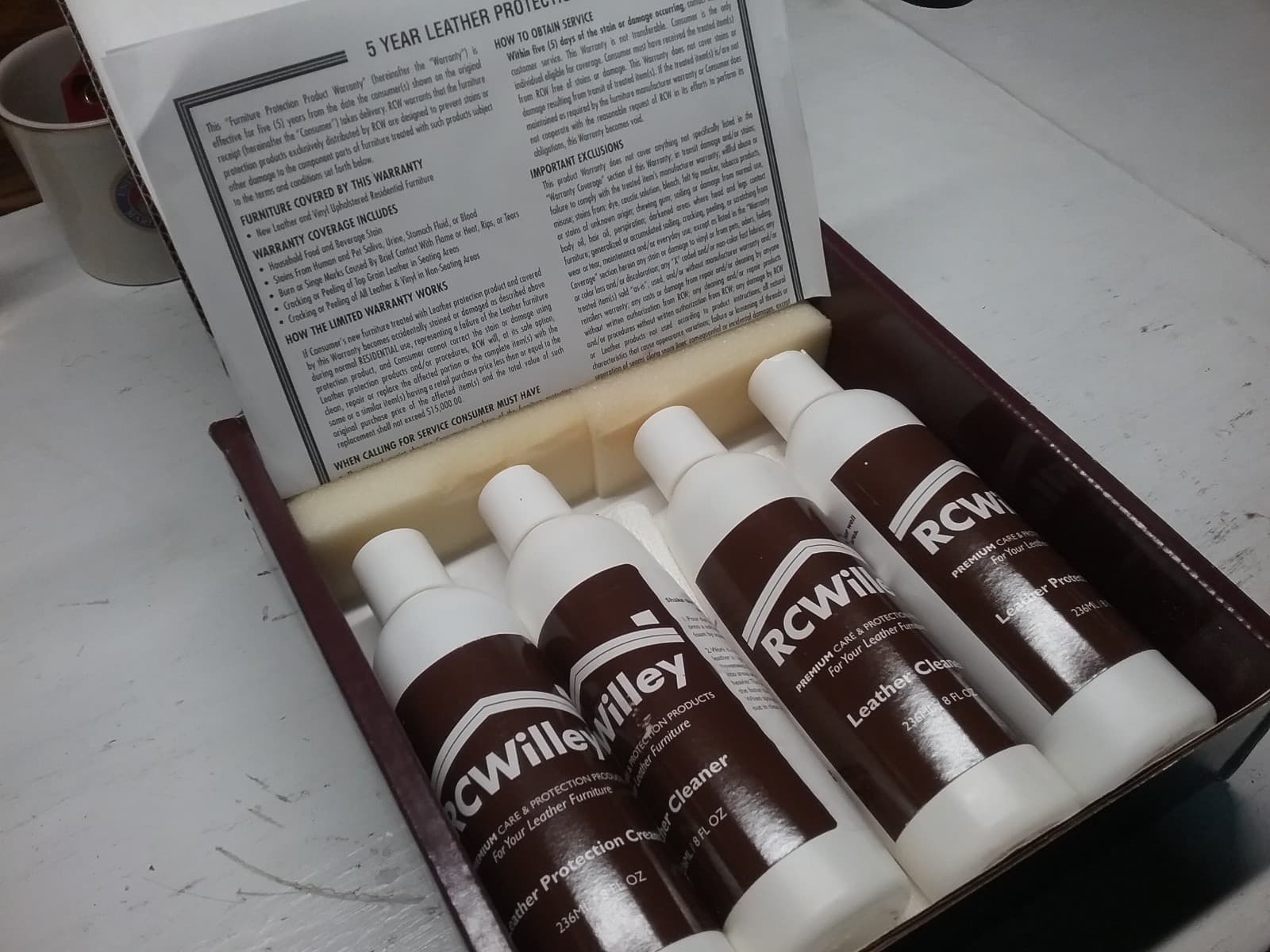 RCWILLEY LEATHER CARE KIT FAST SHIPPING!