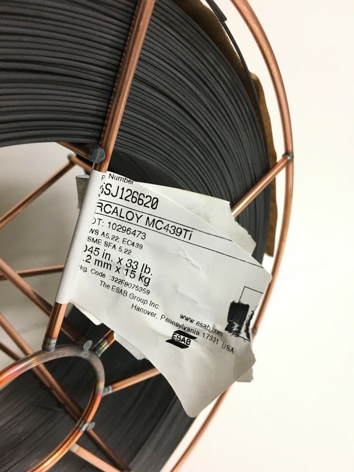 ESAB Arcaloy MC439Ti AWS A5.9 EC439 33LB  2