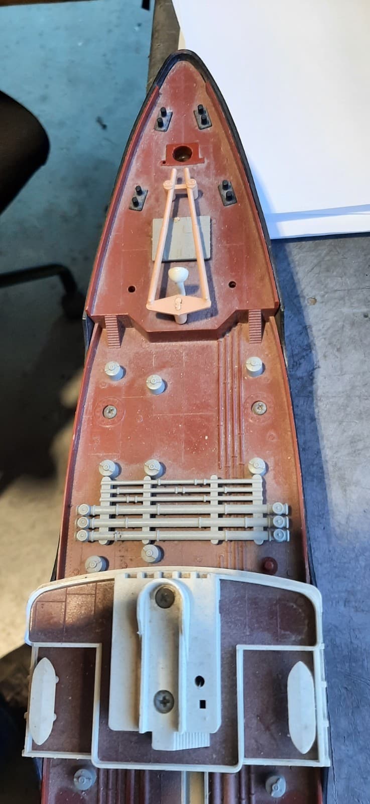 Vintage Wen-Mac SS Texaco North Dakota Plastic Model Ship - Incomplete 5