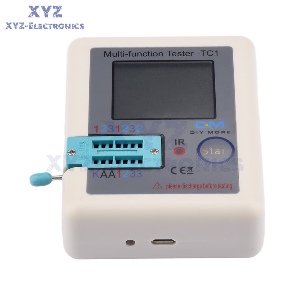 LCR-TC1 Transistor Tester TFT Diode Triode Capacitance Meter LCR ESR NPN MOSFET 4