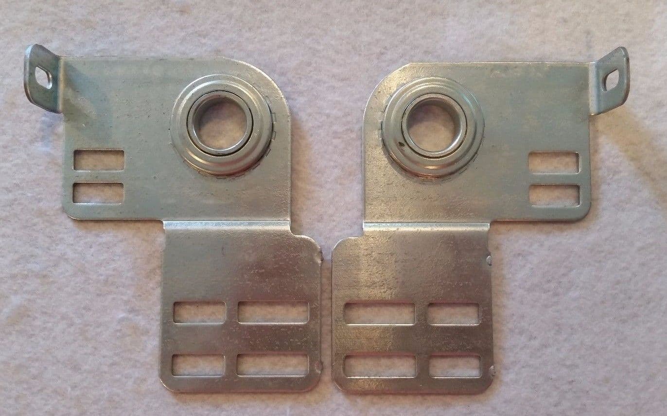 Pair Garage Door End Bearing Plates 3-3/8" Shaft Offset Repair Quality Parts OHD