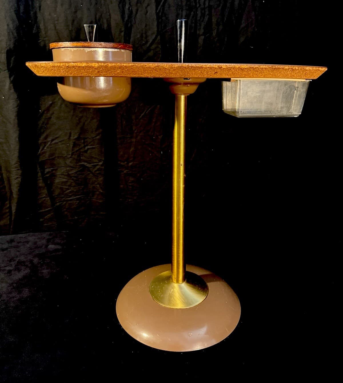 Vintage MCM MidCentury Modern Eames Era Smokers/Ashtray Stand Table 20 X 20 X 10 2