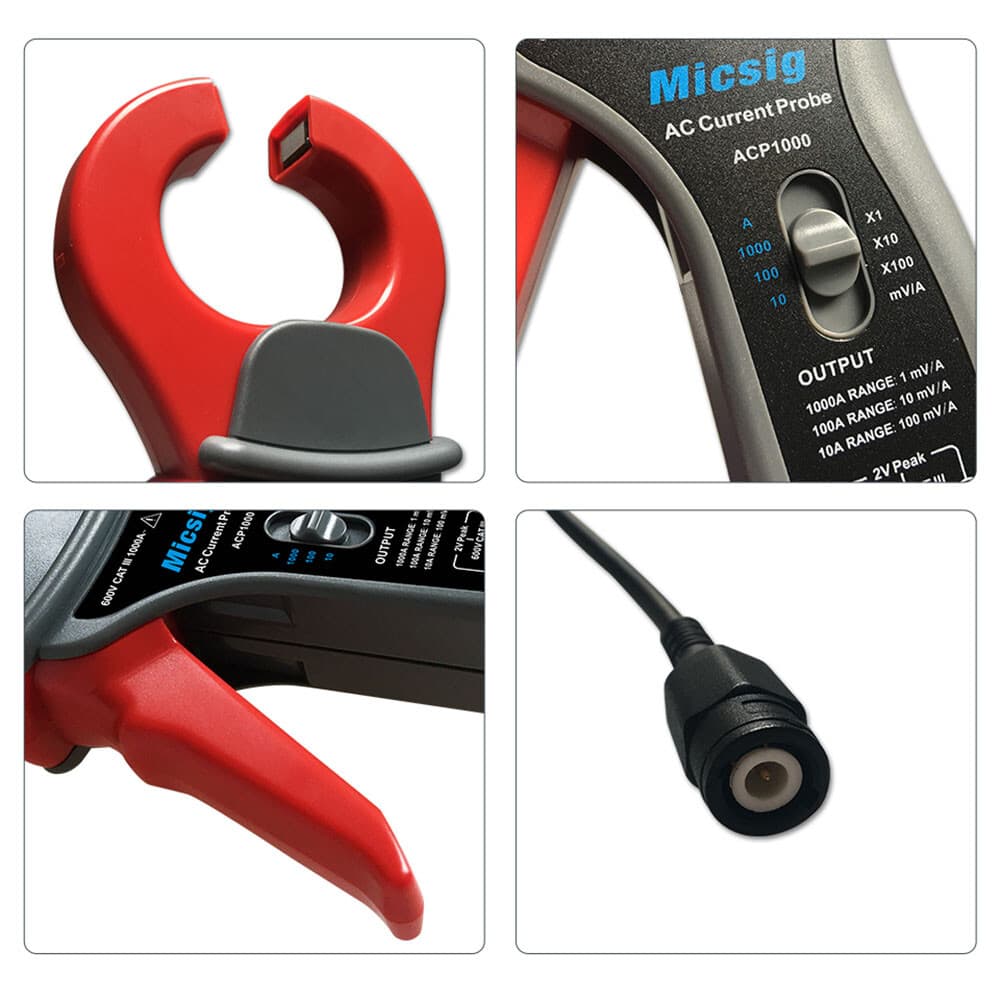 Micsig oscilloscope AC current probe 100KHz AC 1000A current measurement ACP1000 3