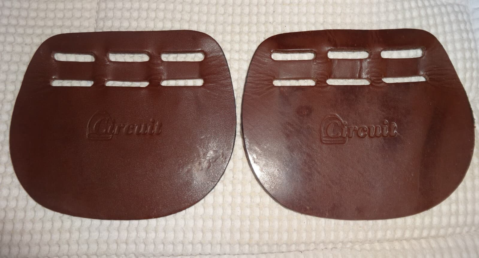 DOVER CIRCUIT Billet Guards - Quality Leather - NICE!   (Set of 2 Guards)