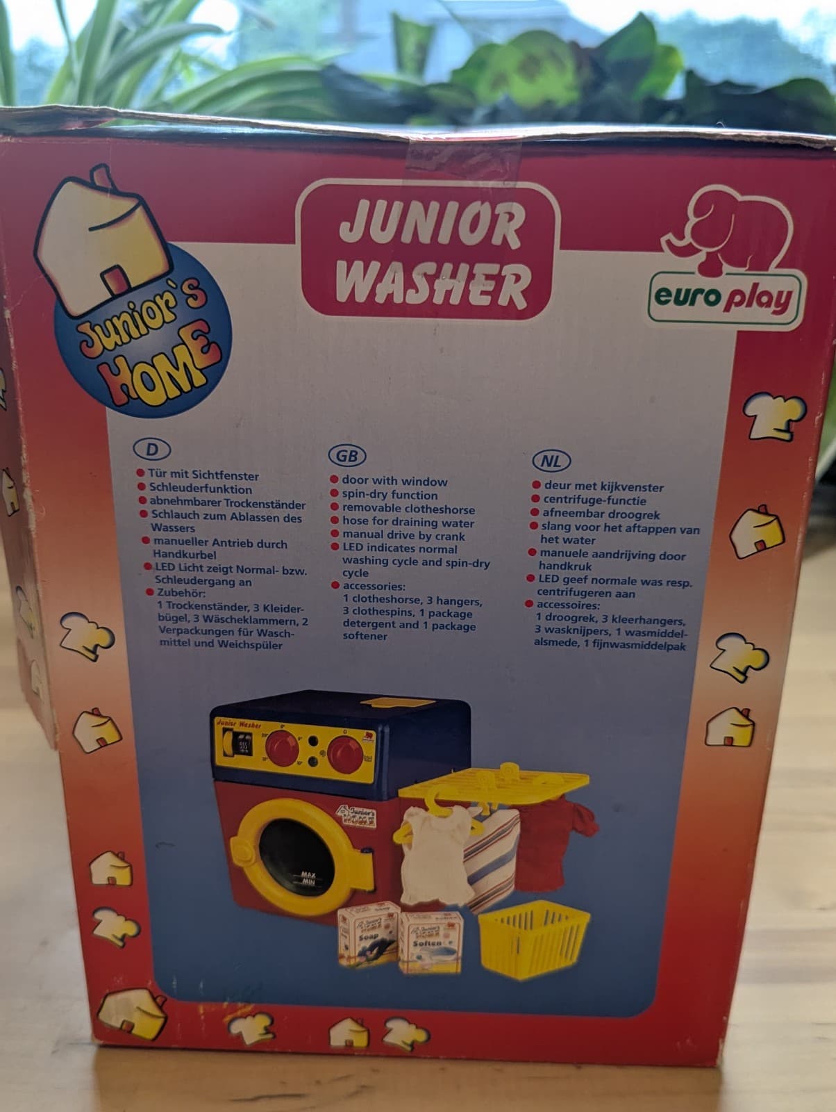 Vintage 1985 Euro Play Tide Junior Washing Machine Toy German NEW RARE 6