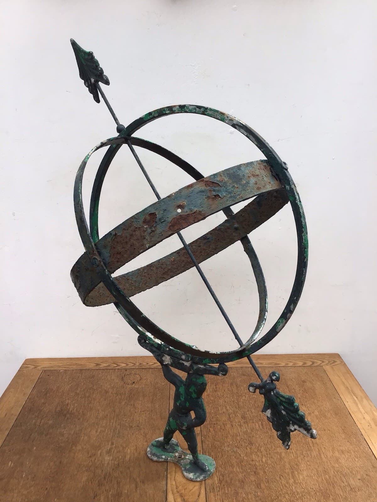 VINTAGE ARMILLARY SPHERE / ATLAS SUNDIAL BY SWEDISH SCULPTOR SUNE ROOTH 3