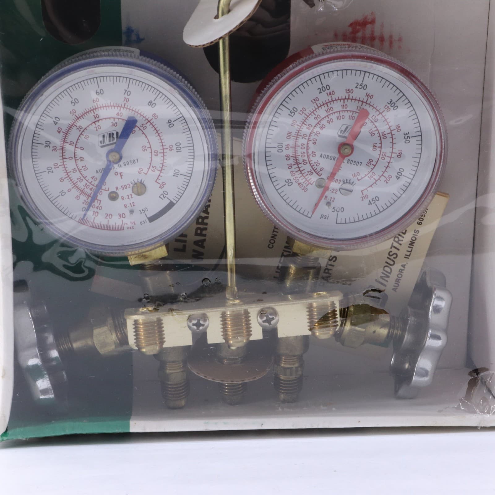 New w Box JB Industries Charging Testing Manifold M2-8 28008 USA + Hose Kit 3