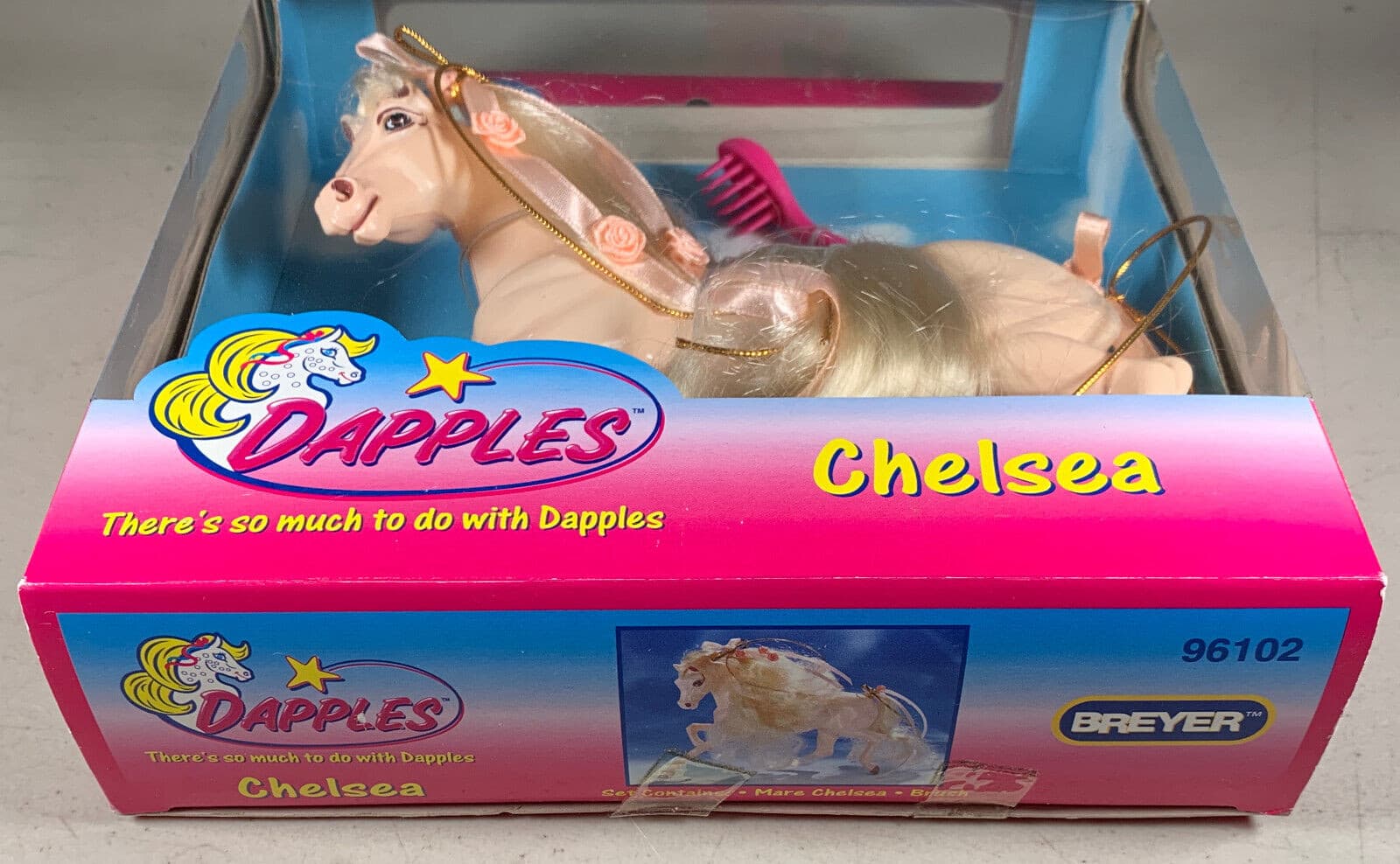 READ! Vintage 1996 Breyer Dapples Chelsea Horse Doll 96102 w/ Brush 4