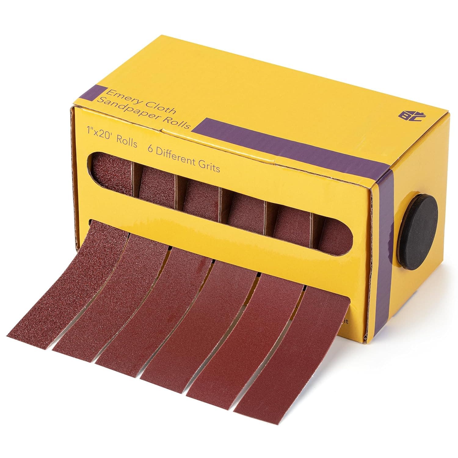 1" x 20 Ft Emery Cloth Roll 80/150/240/320/400/600 Grit Abrasive Sandpaper Roll